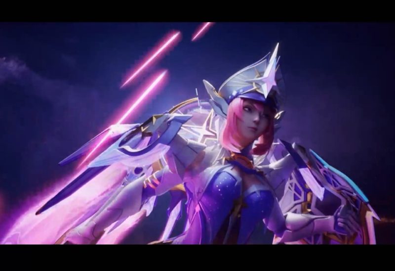 《决胜巅峰》芙蕾雅典藏皮肤「星穹战姬」cg动画-涂CG