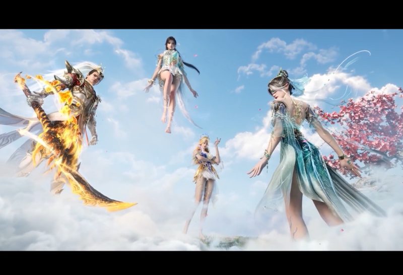 《永劫无间》蓝梦神品时装 画中仙CG动画-涂CG